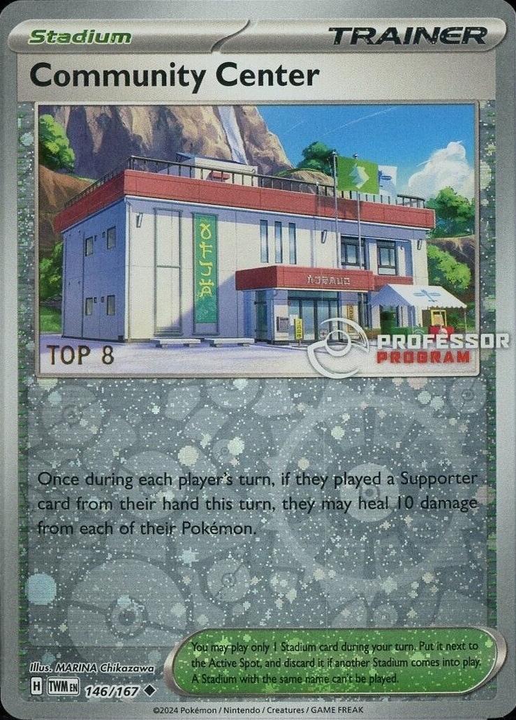 Twilight Masquerade Community Center [Professor-Program-Top-8] Pokémon card